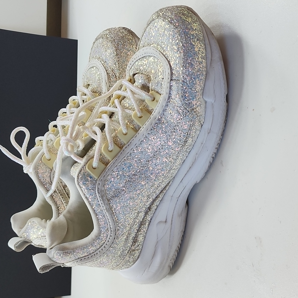 White Glitter Sneakers RAVE